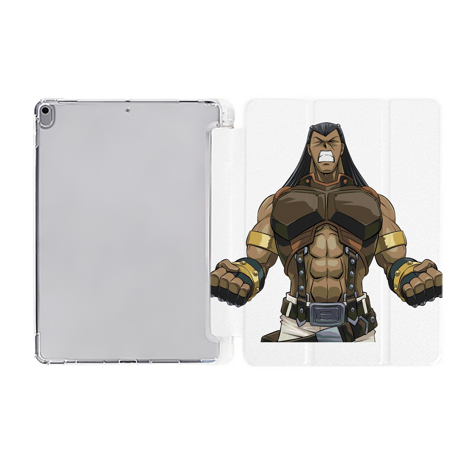 （画像用） 遊☆戯☆王 Yu-Gi-Oh! IPad ケース ペン収納付き 三つ折りスタンド PUレザー×シリコン 対応機種9.5/10.5/10.9インチ